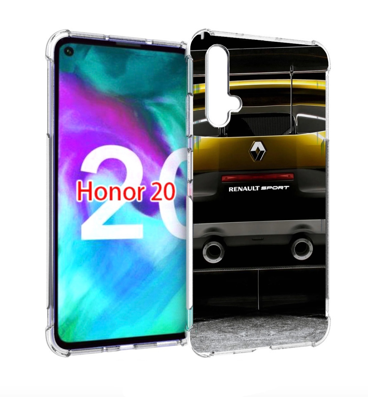 

Чехол бампер MyPads renault-рено-3 мужской для Honor 20, Прозрачный, Tocco