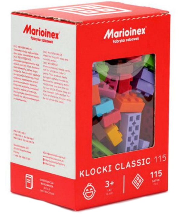 

Конструктор Классические блоки, 115 элементов Marioinex 902868, 902868