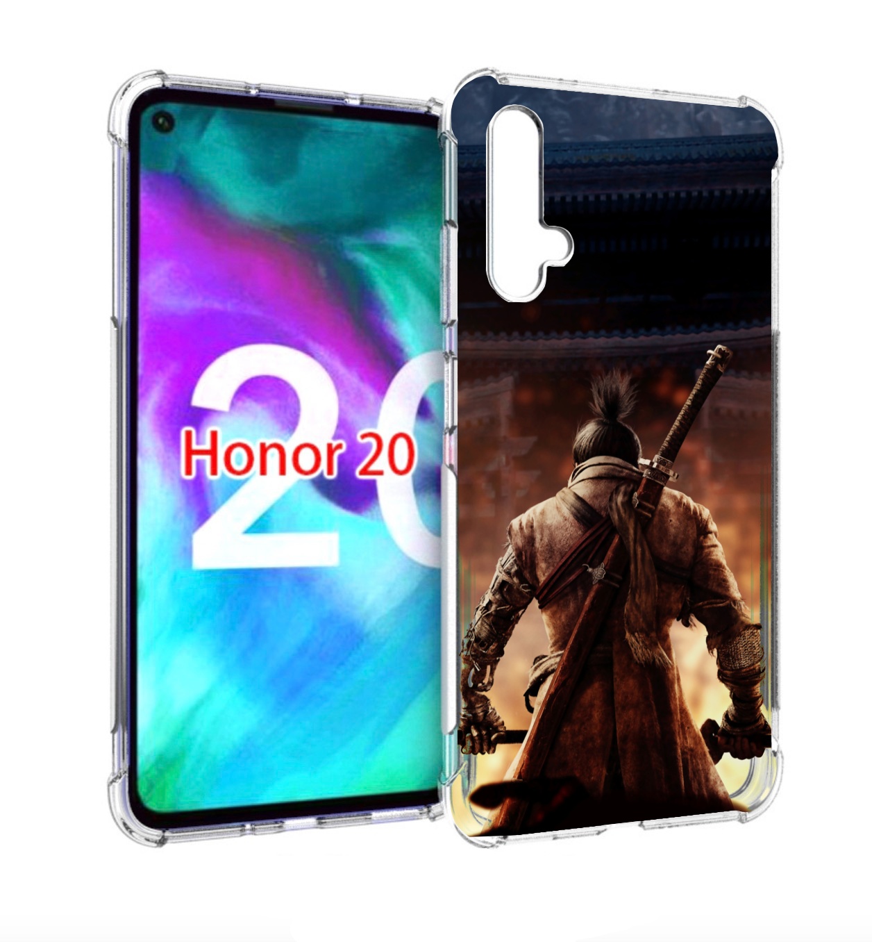 

Чехол бампер MyPads sekiro для Honor 20, Прозрачный, Tocco
