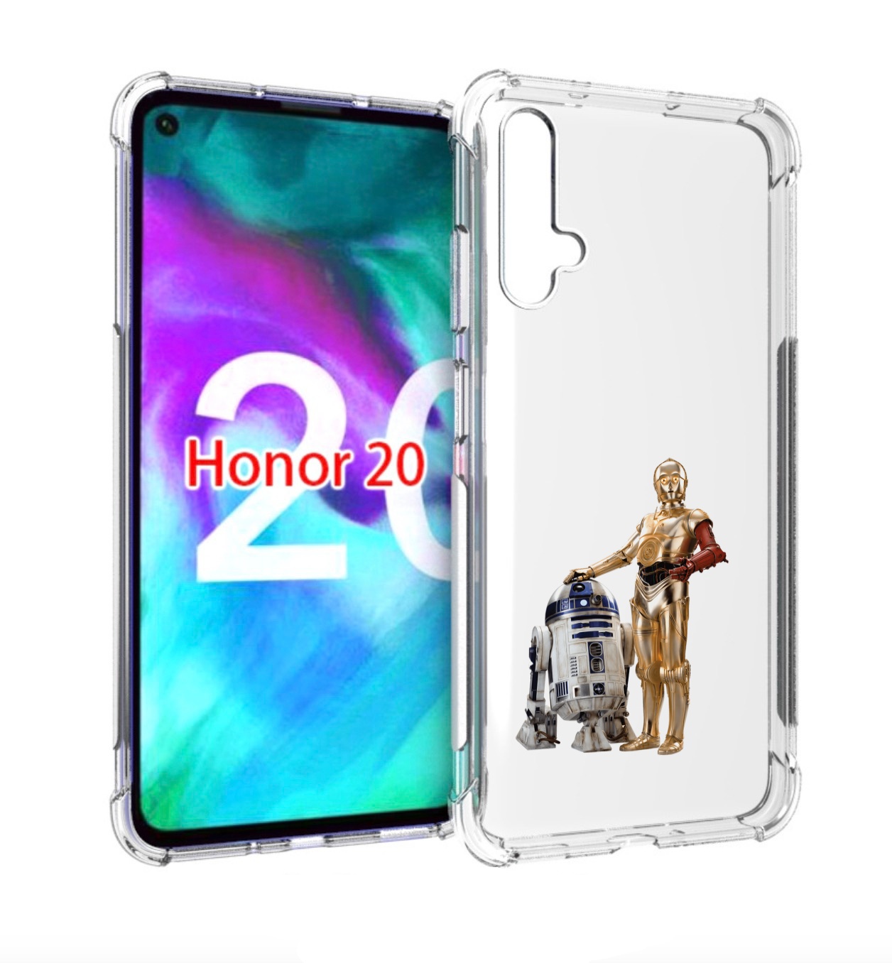 

Чехол бампер MyPads starwars-звездные-воины для Honor 20, Прозрачный, Tocco