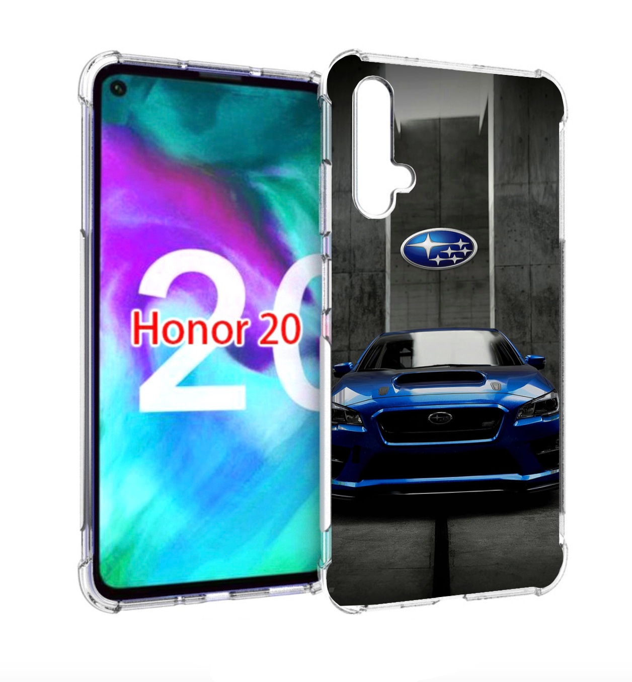 

Чехол бампер MyPads subaru субару 1 мужской для Honor 20, Прозрачный, Tocco