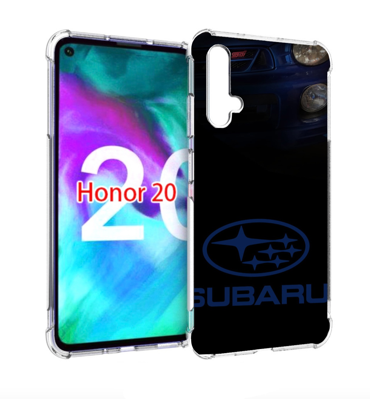 

Чехол бампер MyPads subaru субару 3 для Honor 20, Прозрачный, Tocco
