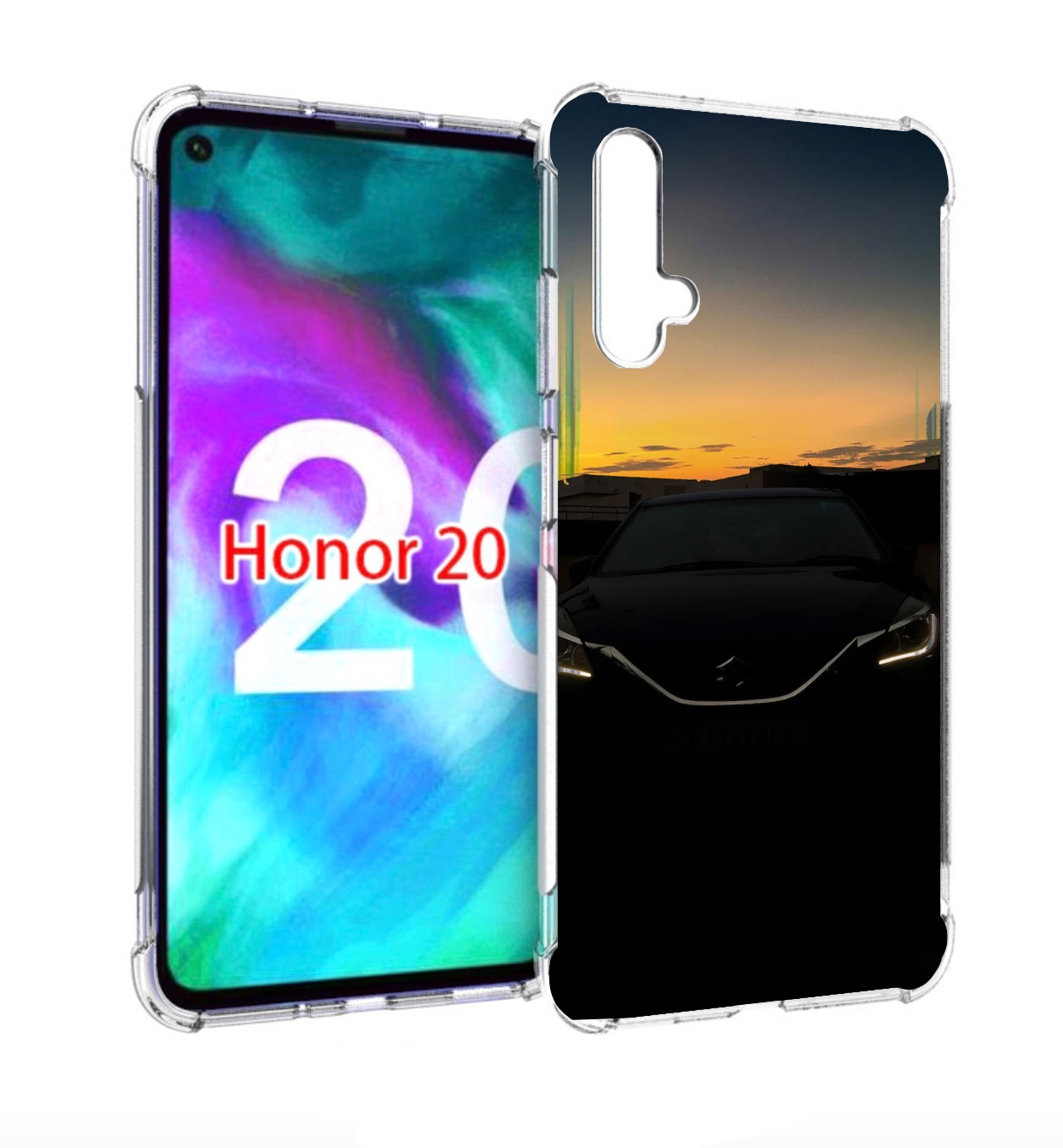 

Чехол бампер MyPads suzuki 2 сузуки мужской для Honor 20, Прозрачный, Tocco