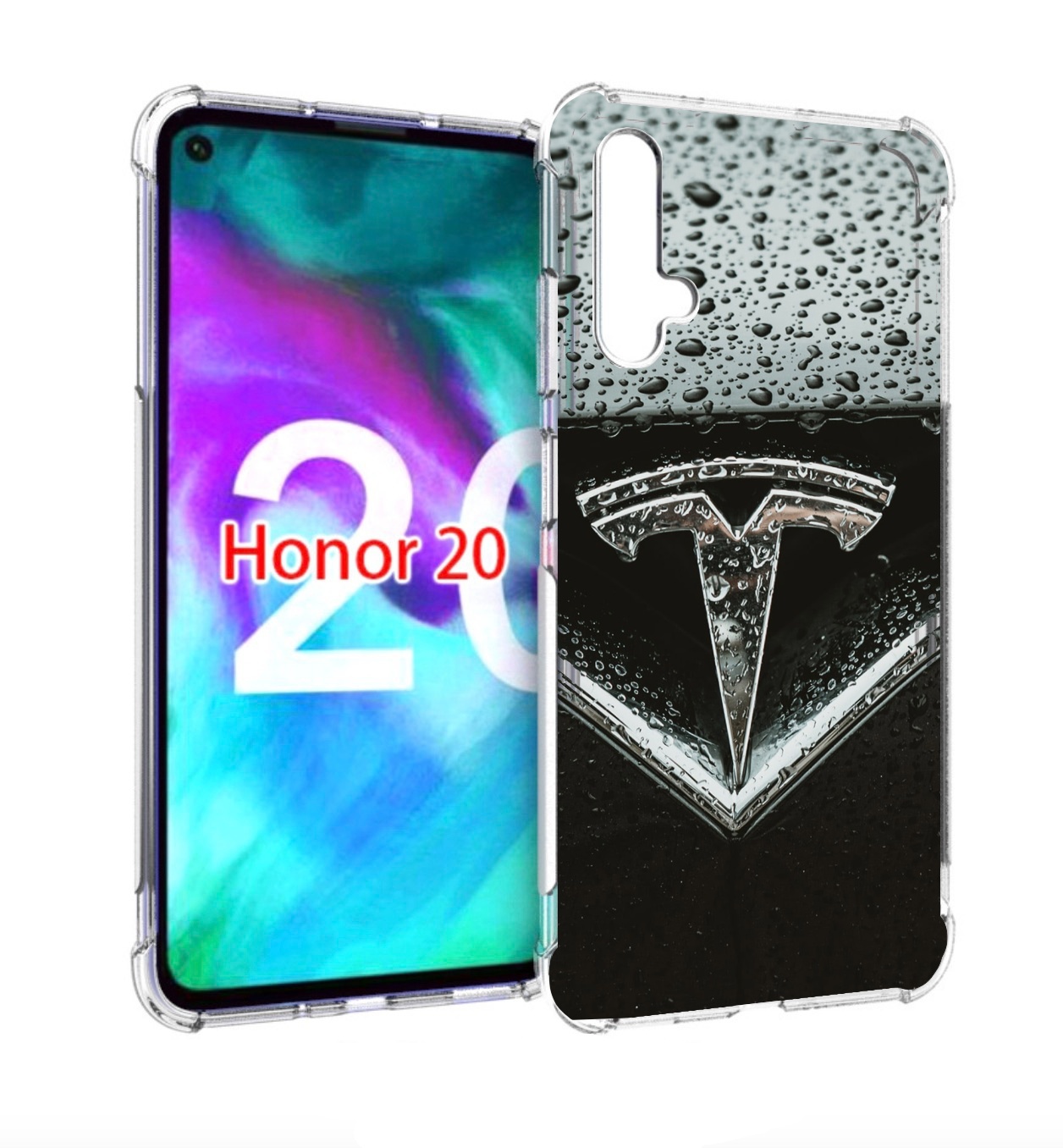

Чехол бампер MyPads tesla тесла 1 для Honor 20, Прозрачный, Tocco