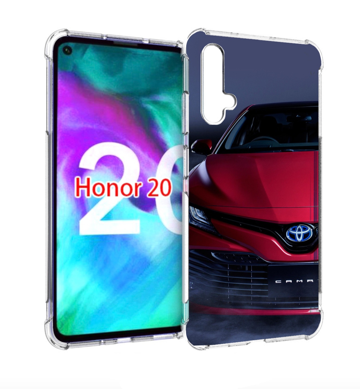 

Чехол бампер MyPads toyota тоиота 1 для Honor 20, Прозрачный, Tocco