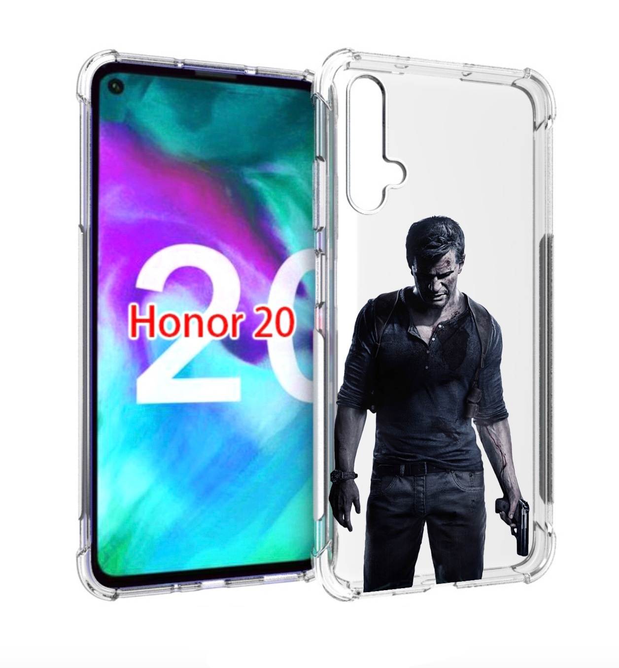 

Чехол бампер MyPads uncharted-4 для Honor 20, Прозрачный, Tocco