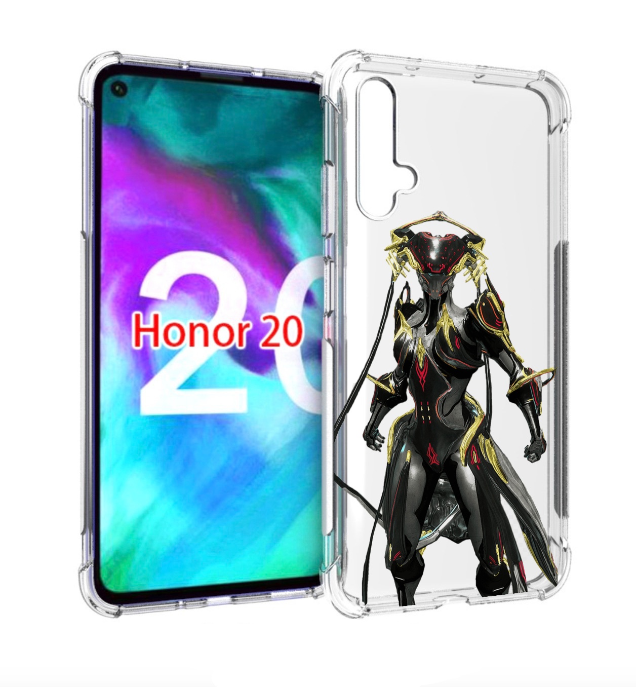 

Чехол бампер MyPads warframe для Honor 20, Прозрачный, Tocco