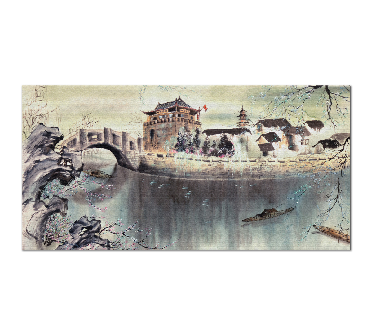 

Картина интерьерная на холсте Poly Print Art репродукция автор Фань Цзэн 60х30 см