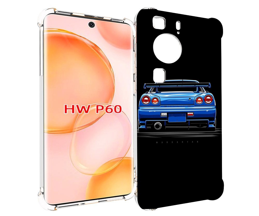 

Чехол MyPads Машина-синяя мужской для Huawei P60, Tocco