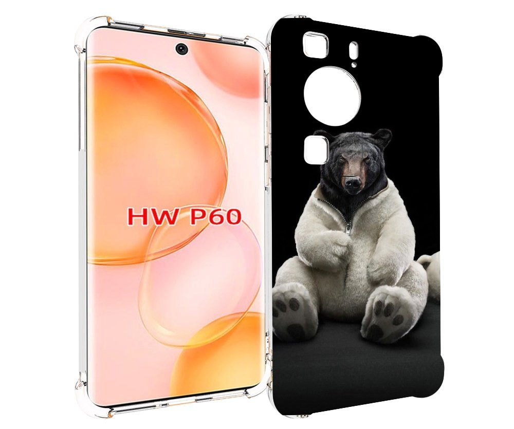 

Чехол MyPads Медведь-бурый-белый для Huawei P60, Tocco
