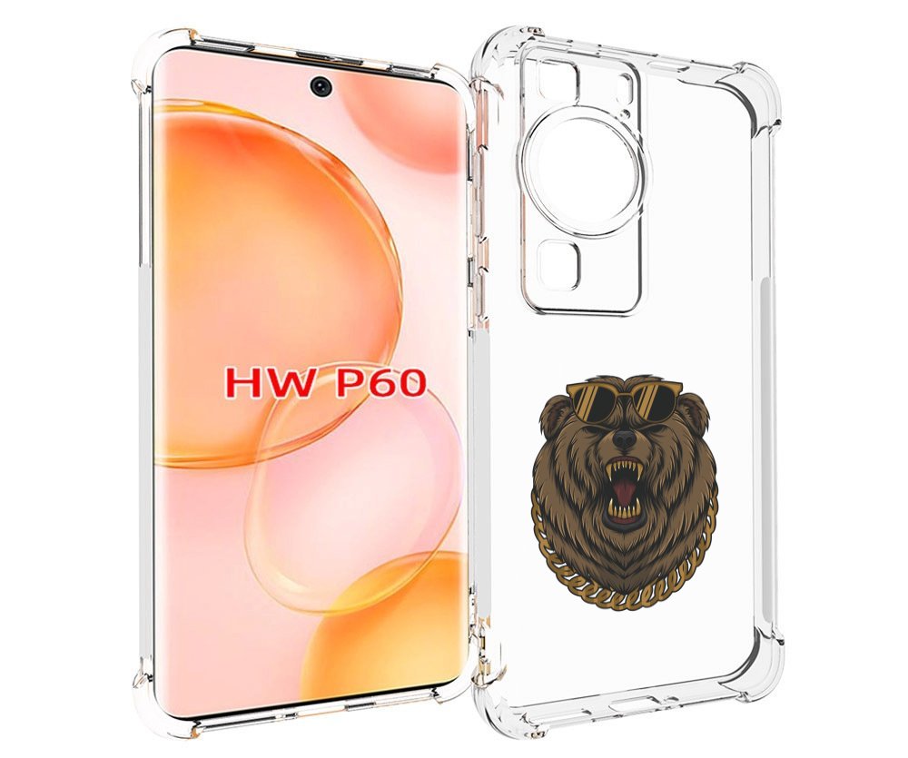 

Чехол MyPads Медведь-в-очках-2 для Huawei P60, Tocco