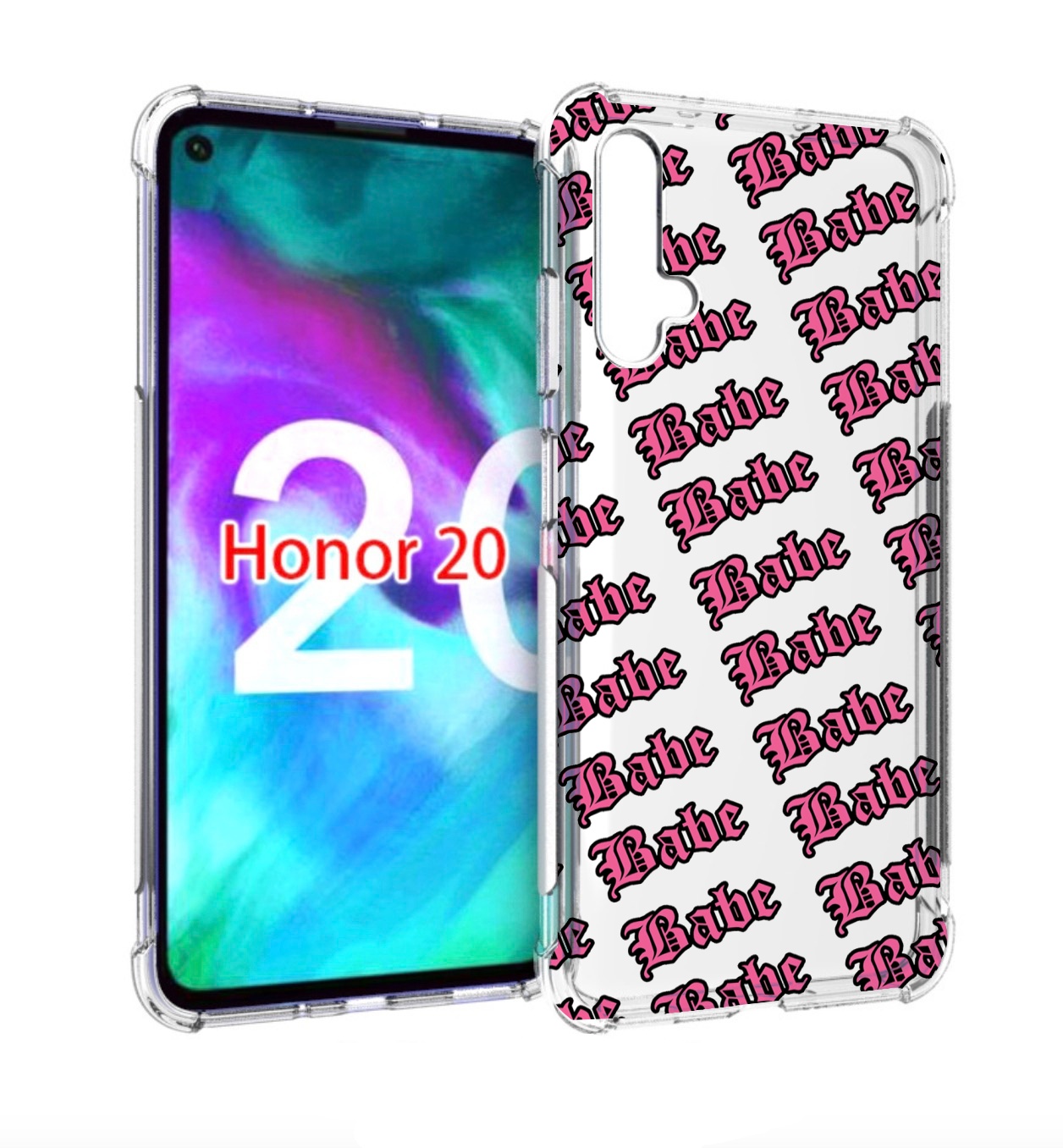 

Чехол бампер MyPads Бабе для Honor 20, Прозрачный, Tocco