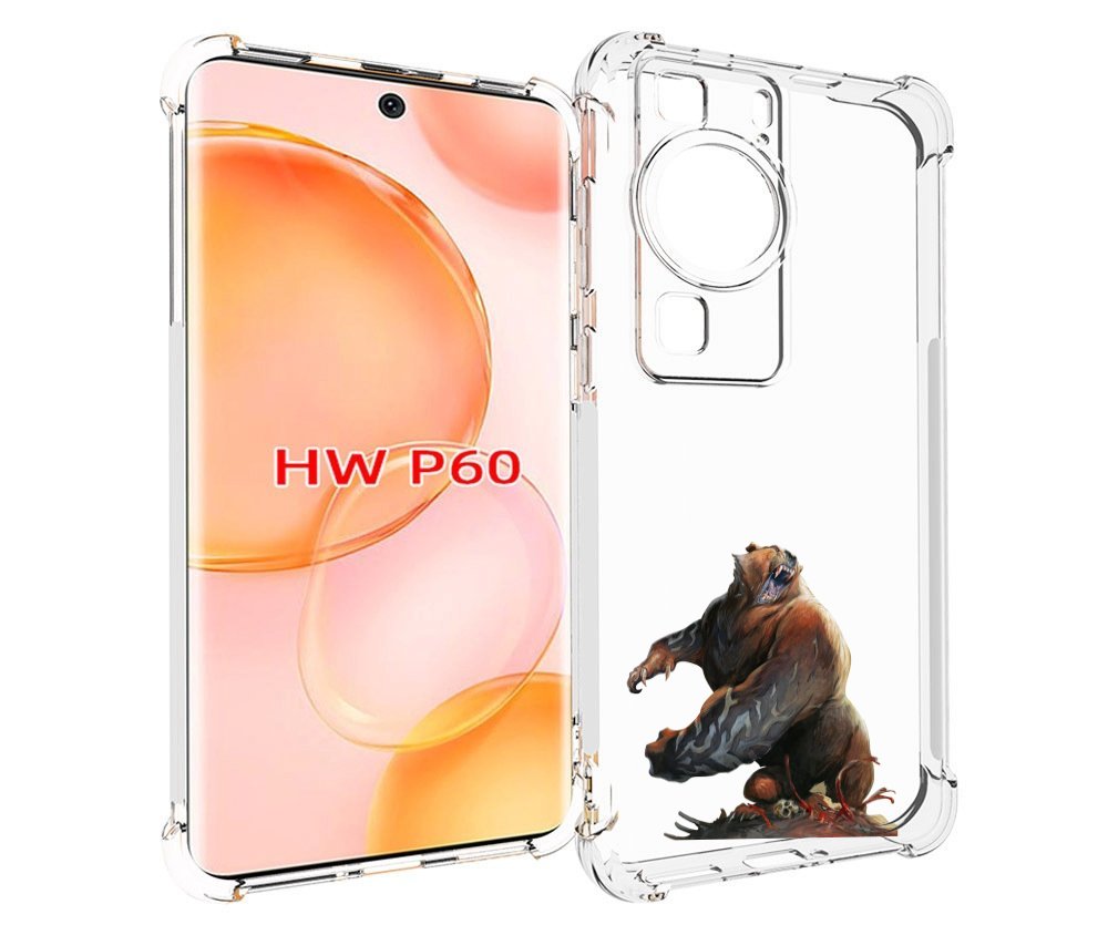 

Чехол MyPads Медведь-жестокий для Huawei P60, Tocco