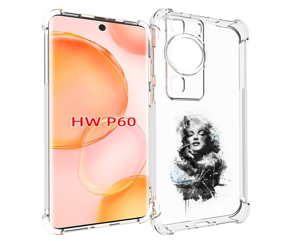 

Чехол MyPads Мерлин Монро загадочная женский для Huawei P60, Tocco