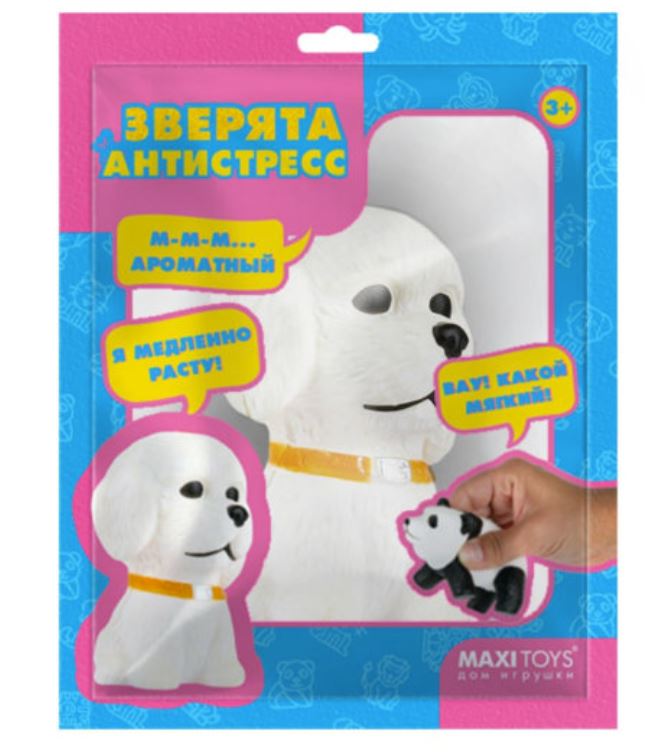 

Игрушка-антистресс Собака Бишон, 8 см MaxiToys MT-GP0720202, MT-GP0720202