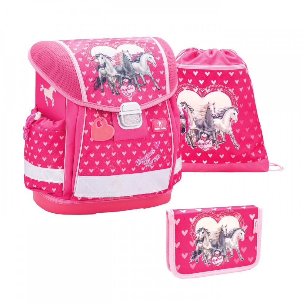 

Ранец Belmil Classy Horse Love, розовый, с наполнением