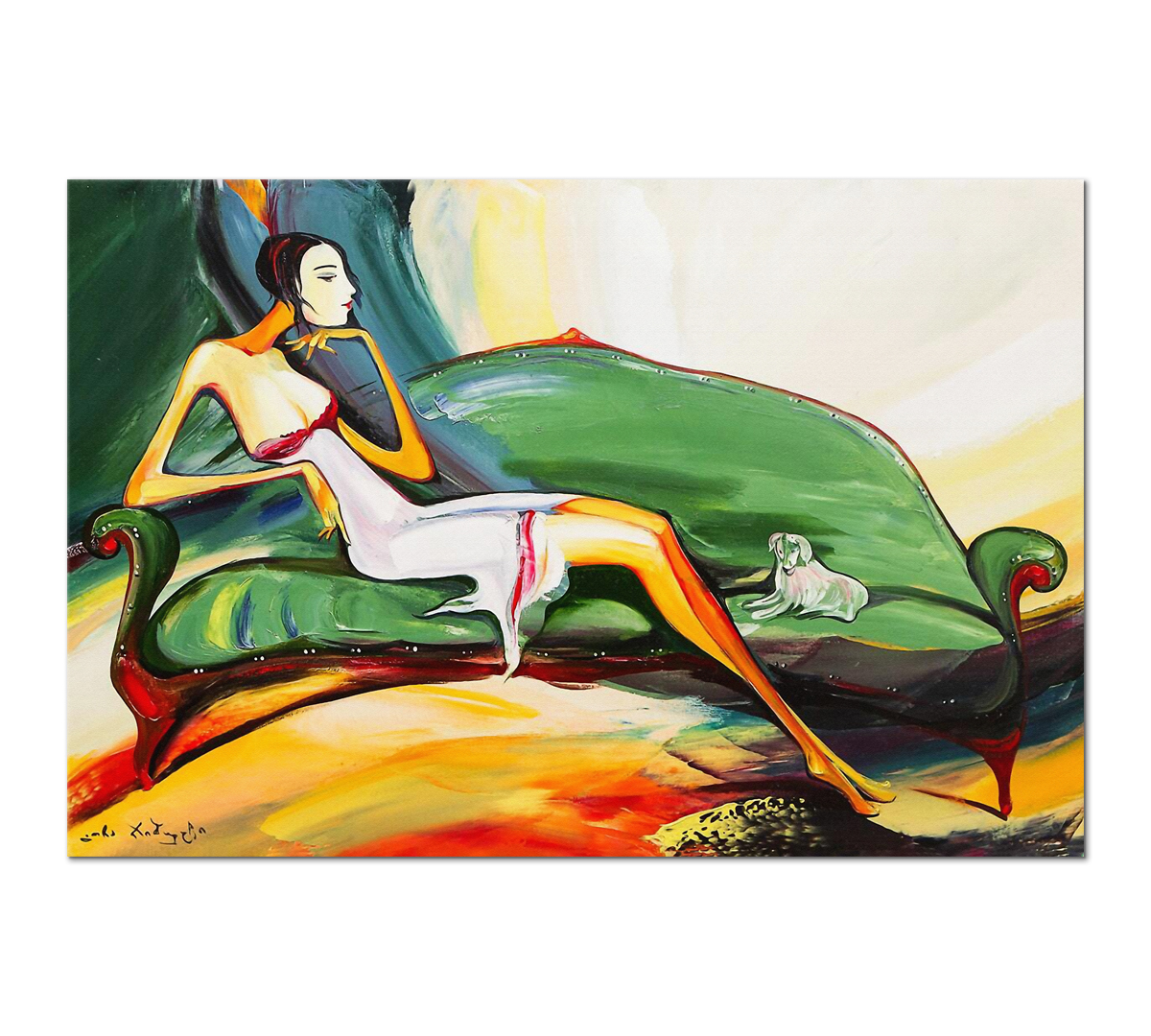 

Картина на холсте Poly Print Art Репродукция картины Ожидание Гоча Джибути 40х60 см.