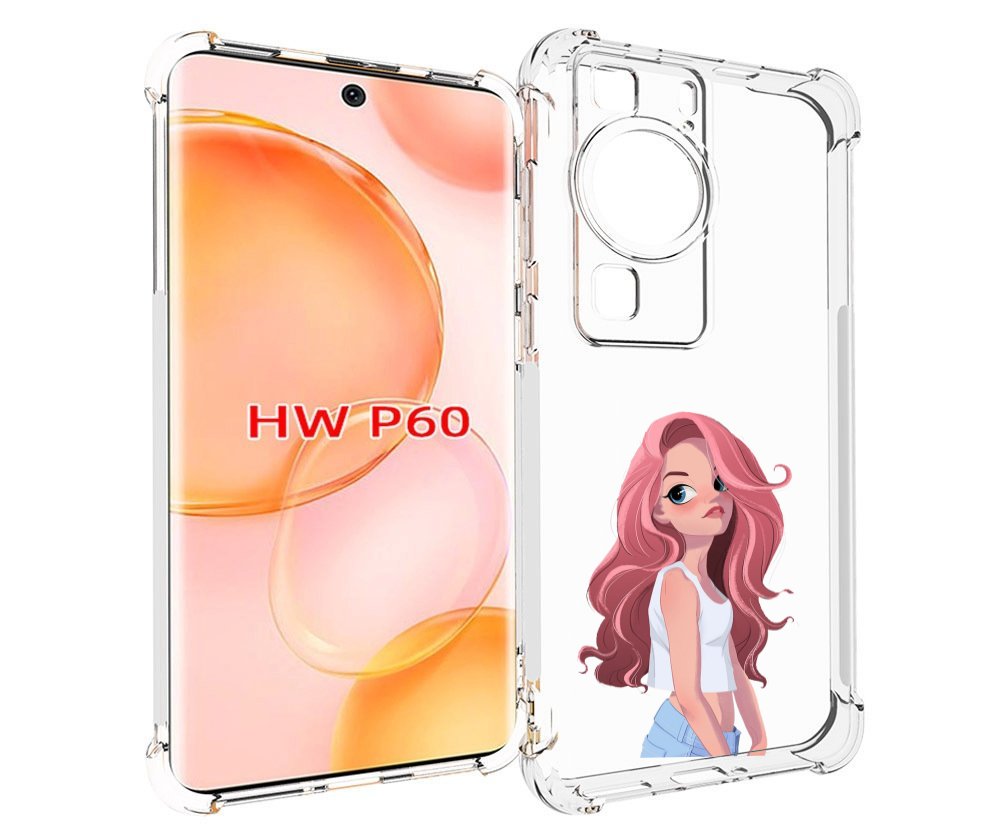 

Чехол MyPads Мультяшный-арт-девушки женский для Huawei P60, Tocco