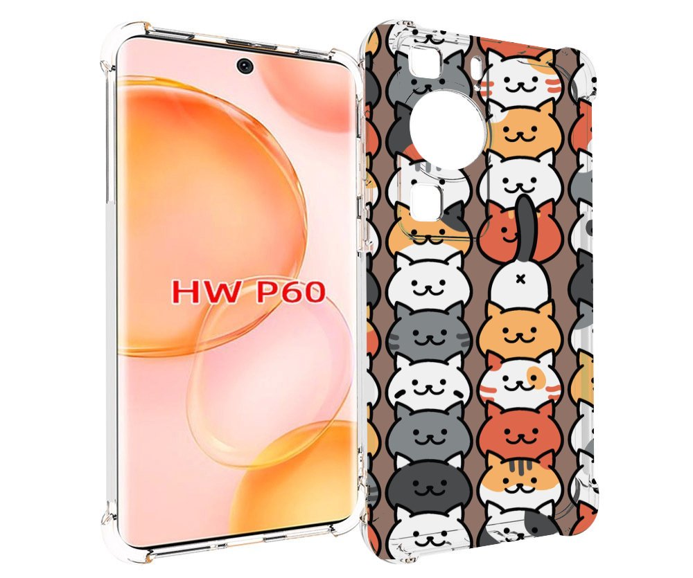 Чехол MyPads Найди-кота для Huawei P60