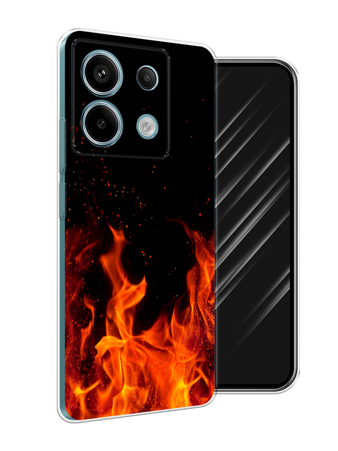 

Чехол Awog на Xiaomi Redmi Note 13 Pro 5G "Все в огне", Оранжевый;черный, 320150-1