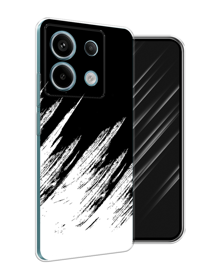 

Чехол Awog на Xiaomi Redmi Note 13 Pro 5G "Черно белые брызги", Черный;белый;бежевый, 320150-1