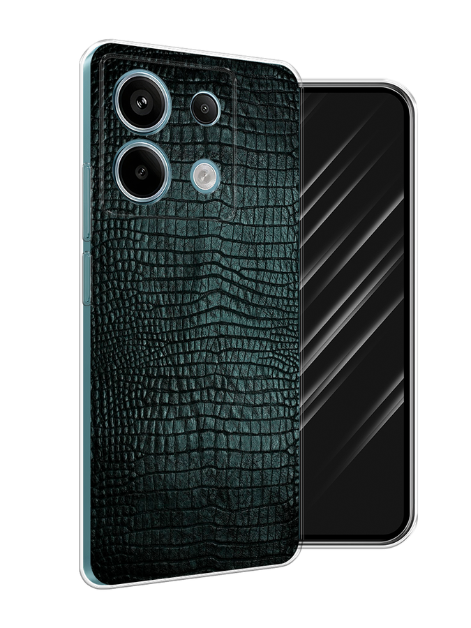

Чехол Awog на Xiaomi Redmi Note 13 Pro 5G "Черная змея", Черный;серый;голубой, 320150-1