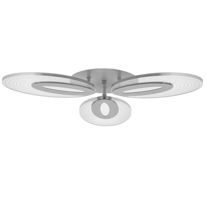 

Люстра с ПДУ 1138/3 LED 54Вт 3000К-6000К диммер белый 60х60х8 см, Бесконечность