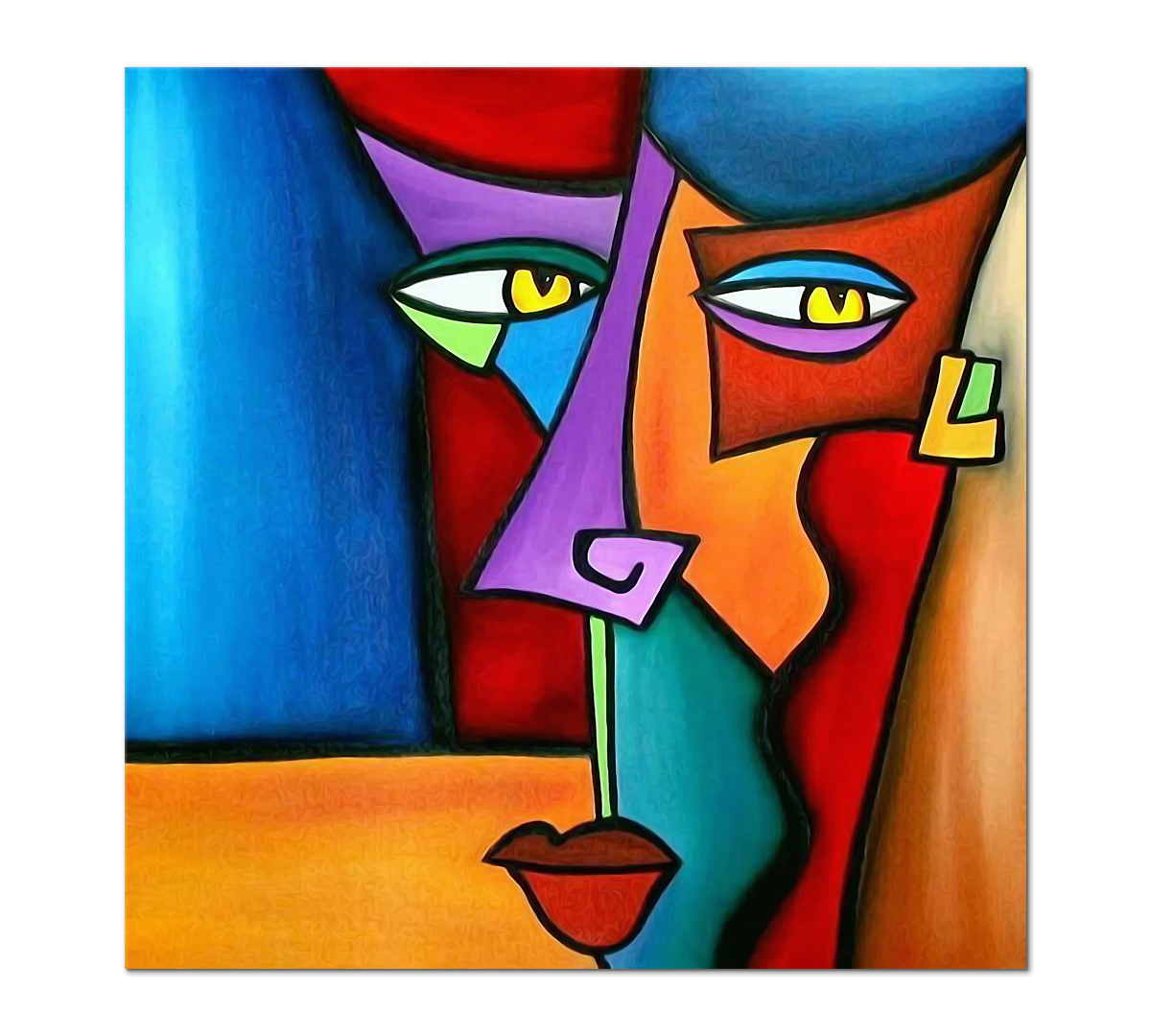 

Картина интерьерная на холсте Poly Print Art Лицо 40х40 см.