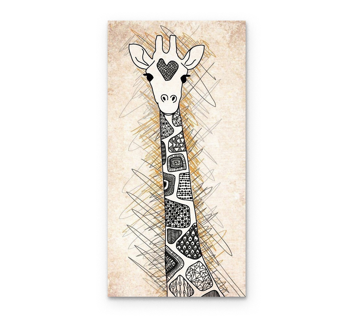 

Картина интерьерная на холсте Poly Print Art Жираф 60х30 см