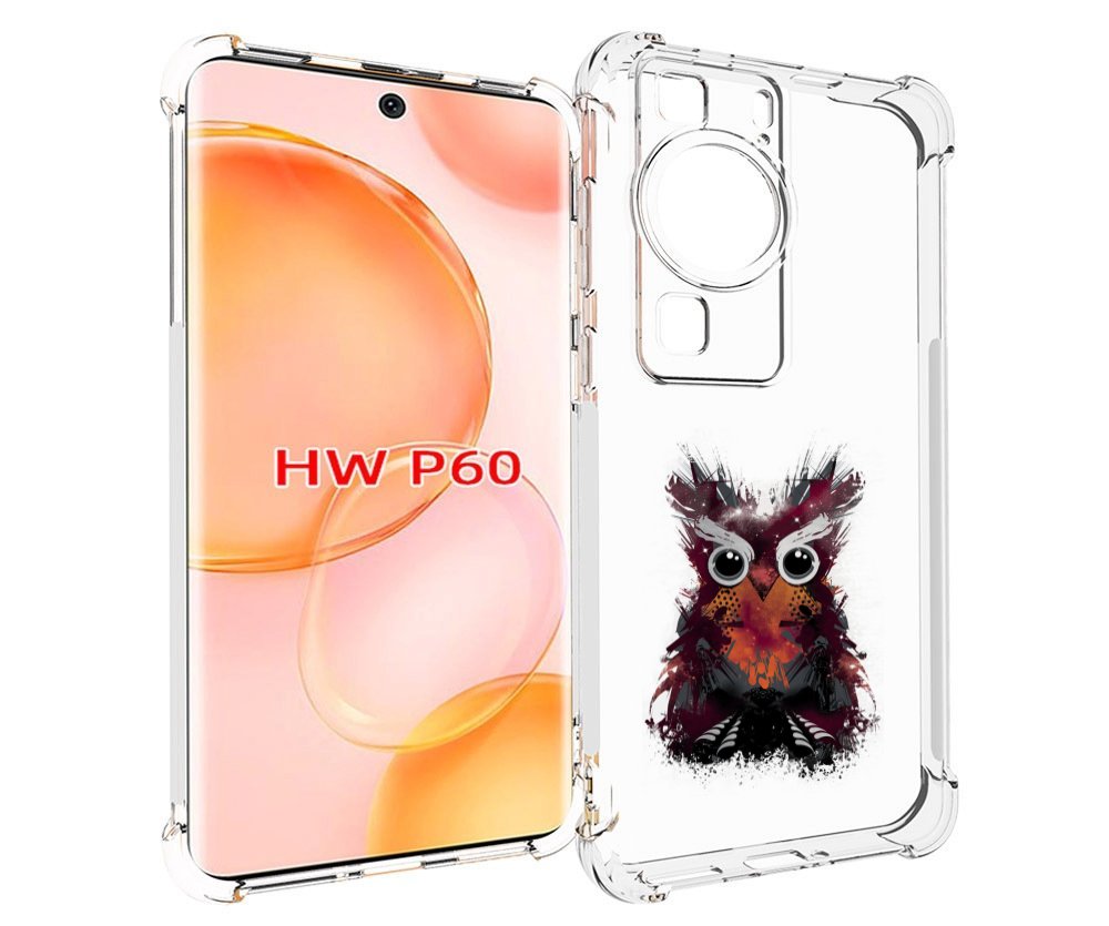 Чехол MyPads Необычная сова для Huawei P60