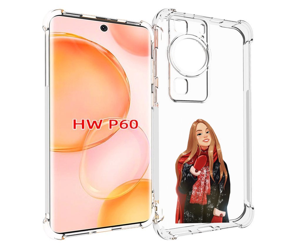 

Чехол MyPads Новогодний-зимний-арт женский для Huawei P60, Tocco