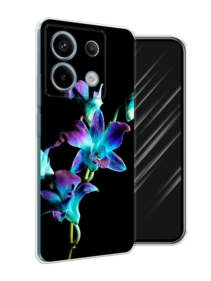 

Чехол Awog на Xiaomi Redmi Note 13 Pro 5G "Синий цветок на черном", Черный;голубой;синий, 320150-1