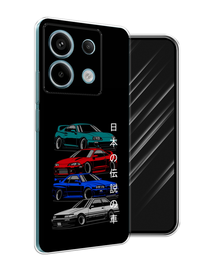 

Чехол Awog на Xiaomi Redmi Note 13 Pro 5G "JDM Legend cars", Зеленый;красный;синий, 320150-1