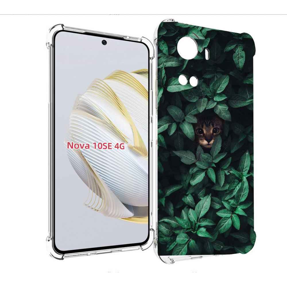 

Чехол MyPads котенок в листьях для Huawei Nova 10 SE, Прозрачный, Tocco