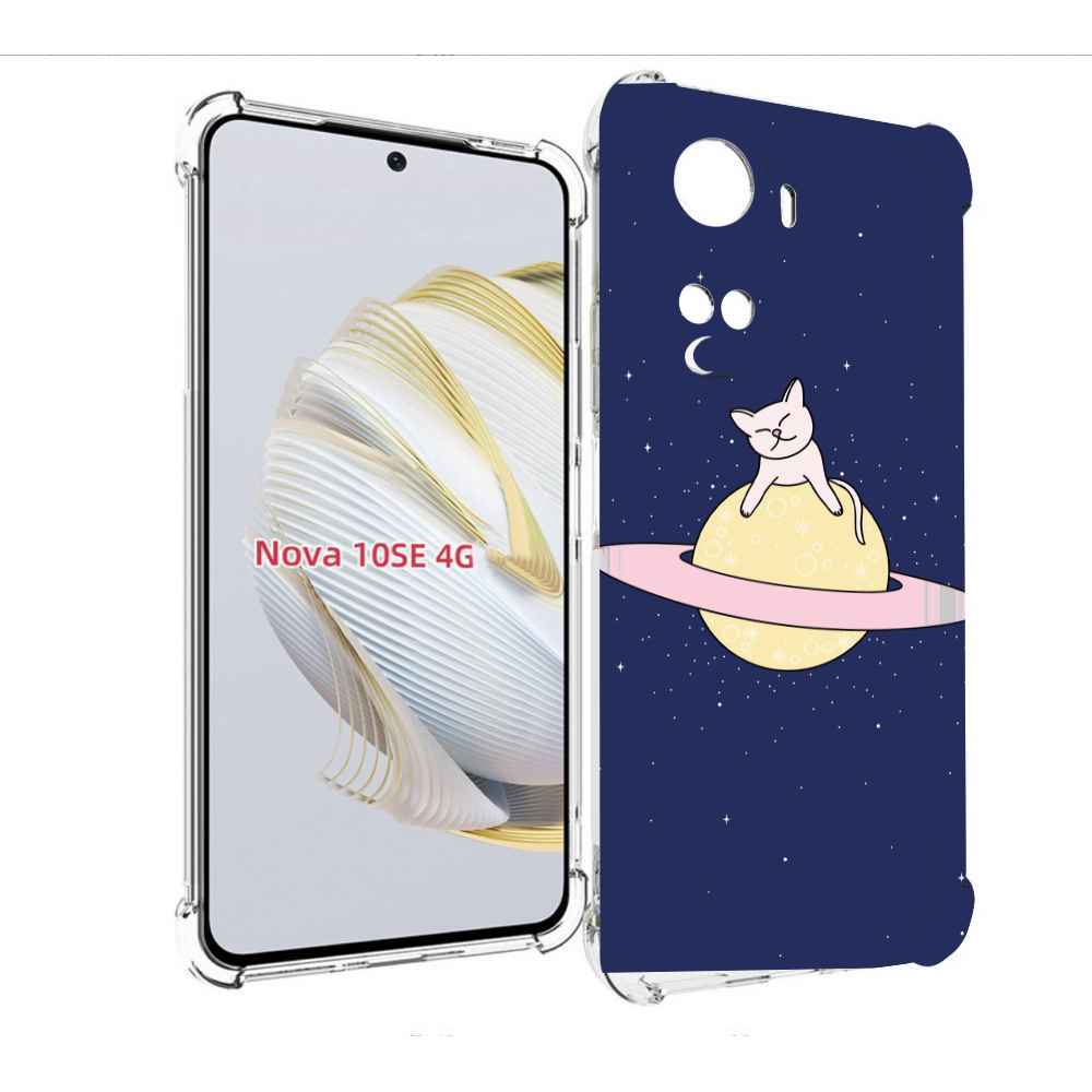 

Чехол MyPads котик на планете для Huawei Nova 10 SE, Прозрачный, Tocco