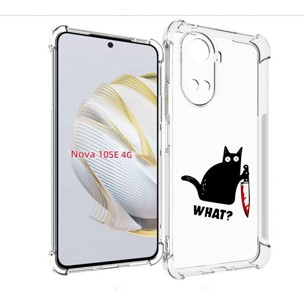 

Чехол MyPads котик-убийца для Huawei Nova 10 SE, Прозрачный, Tocco