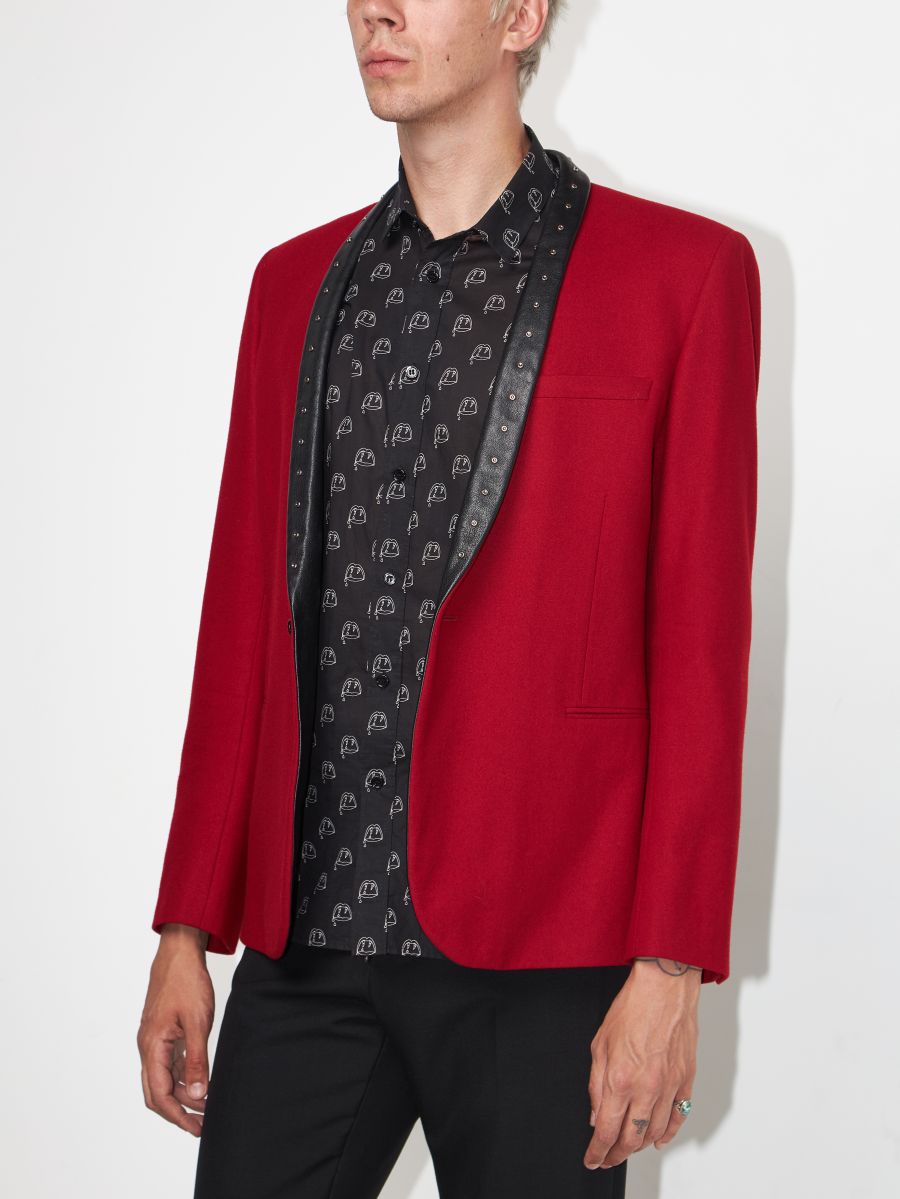 

Блейзер мужской Saint Laurent Paris Aw13 красный 54 EU, Aw13