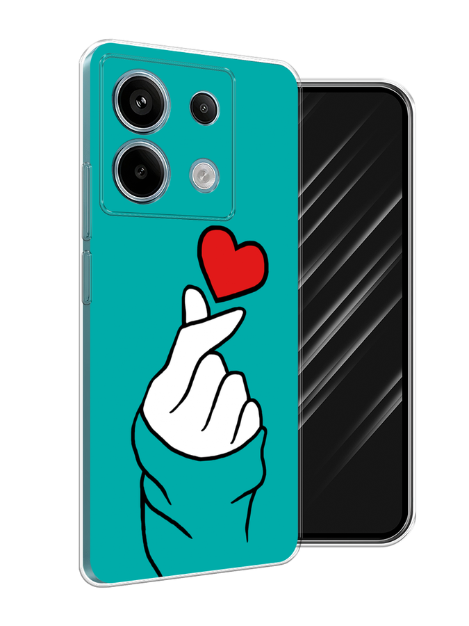 

Чехол Awog на Xiaomi Redmi Note 13 Pro 5G "Маленькое сердечко", Голубой;белый;красный, 320150-1