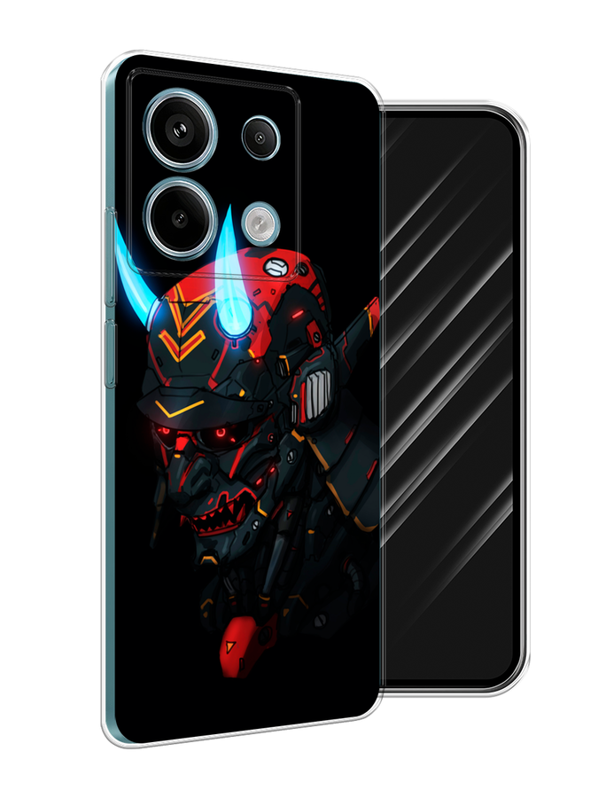 

Чехол Awog на Xiaomi Redmi Note 13 Pro 5G "Неоновый самурай", Черный;красный;голубой, 320150-1