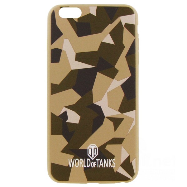 фото Чехол-накладка krutoff на iphone 6/6s plus polygonal military green