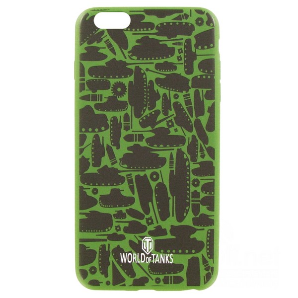 фото Чехол-накладка krutoff на iphone 6/6s plus technics military green