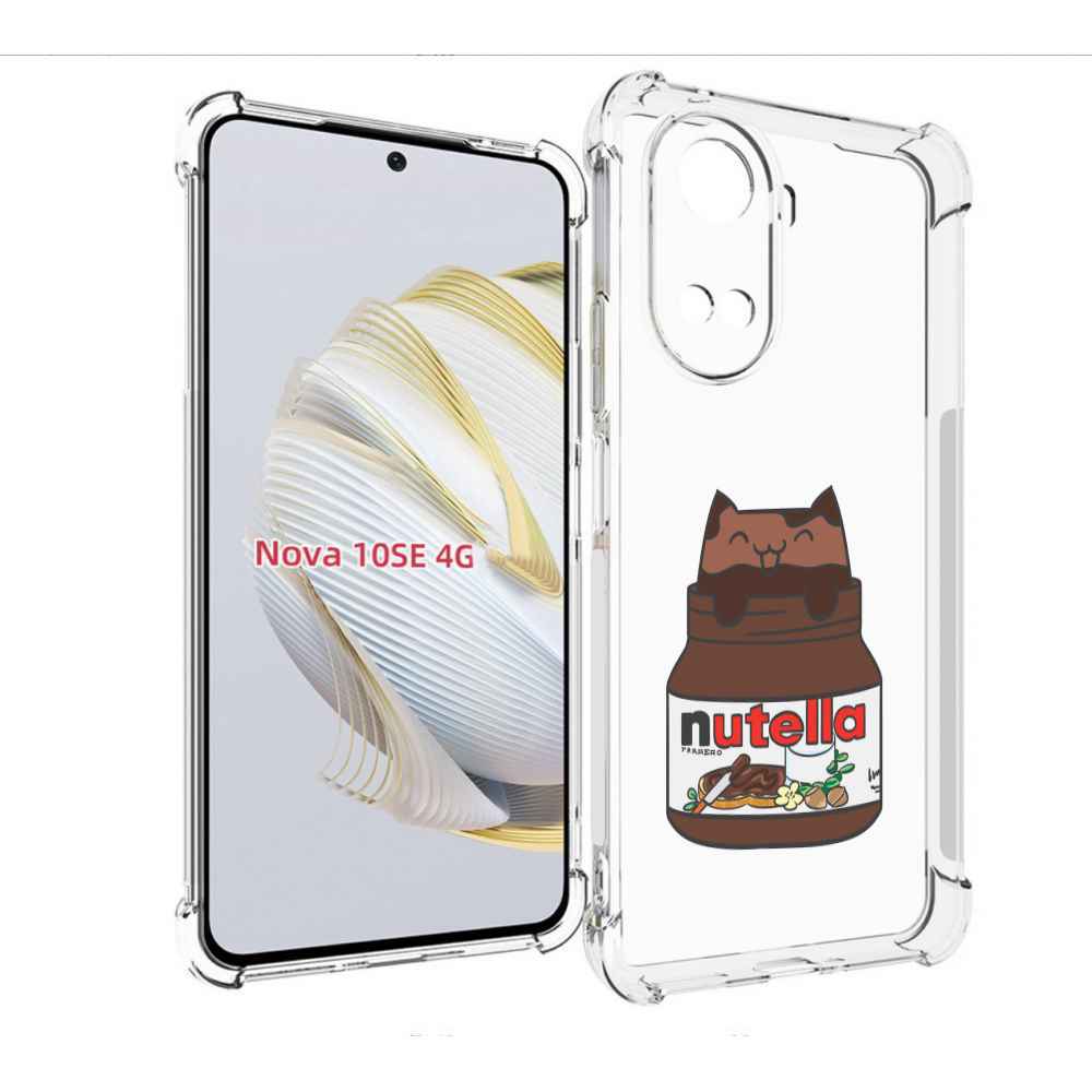 Чехол MyPads кошечка-в-нутелле для Huawei Nova 10 SE