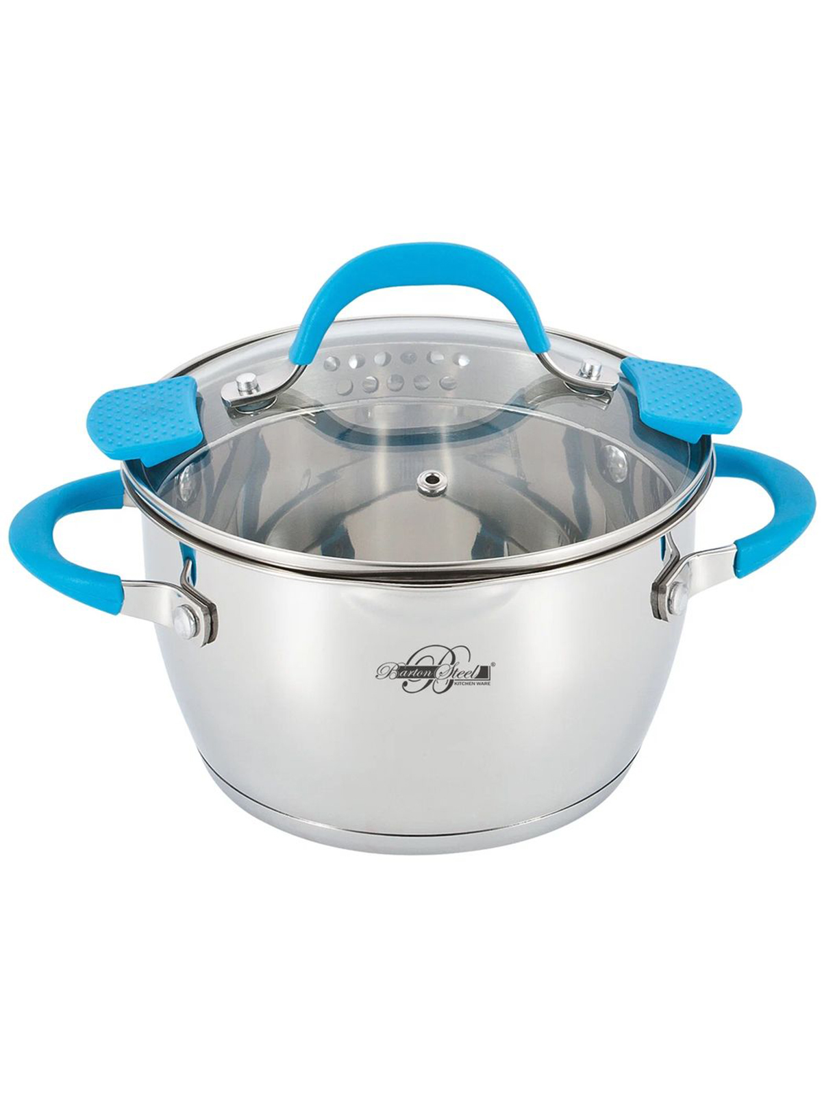 Кастрюля из нержавеющей стали, 4,4 л, Barton Steel, 2117-22