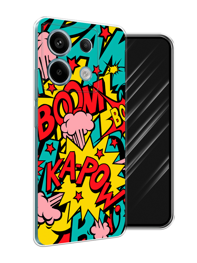 

Чехол Awog на Xiaomi Redmi Note 13 Pro 5G "Постер pop art", Бирюзовый;желтый;красный, 320150-1