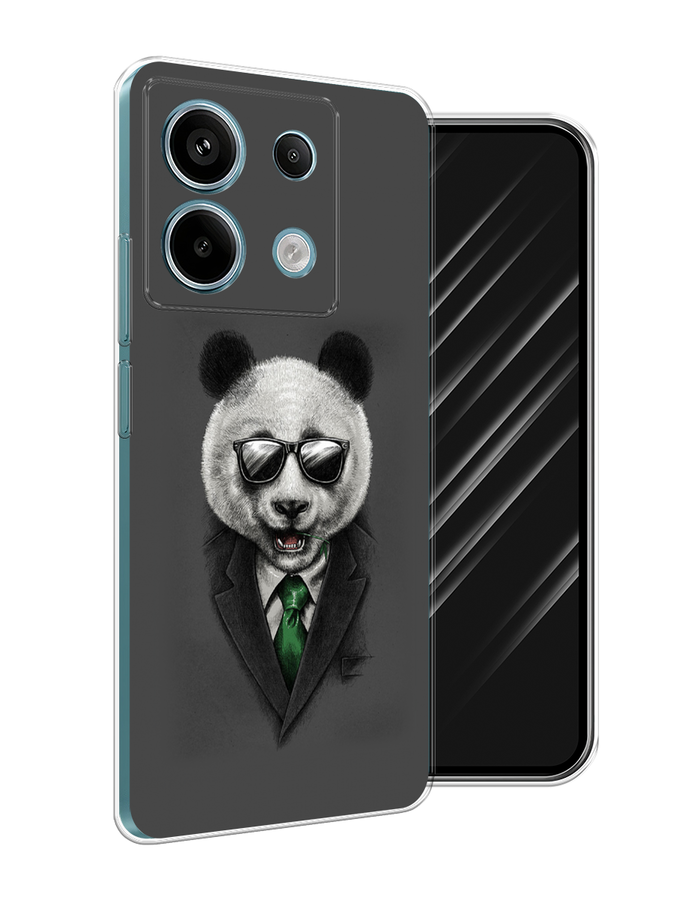 

Чехол Awog на Xiaomi Redmi Note 13 Pro 5G "Деловая панда", Серый;зеленый, 320150-1