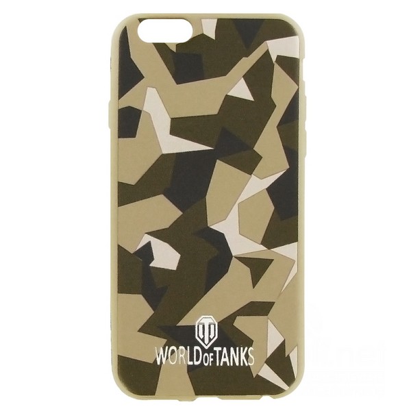 фото Чехол-накладка krutoff на iphone 6/6s polygonal military green