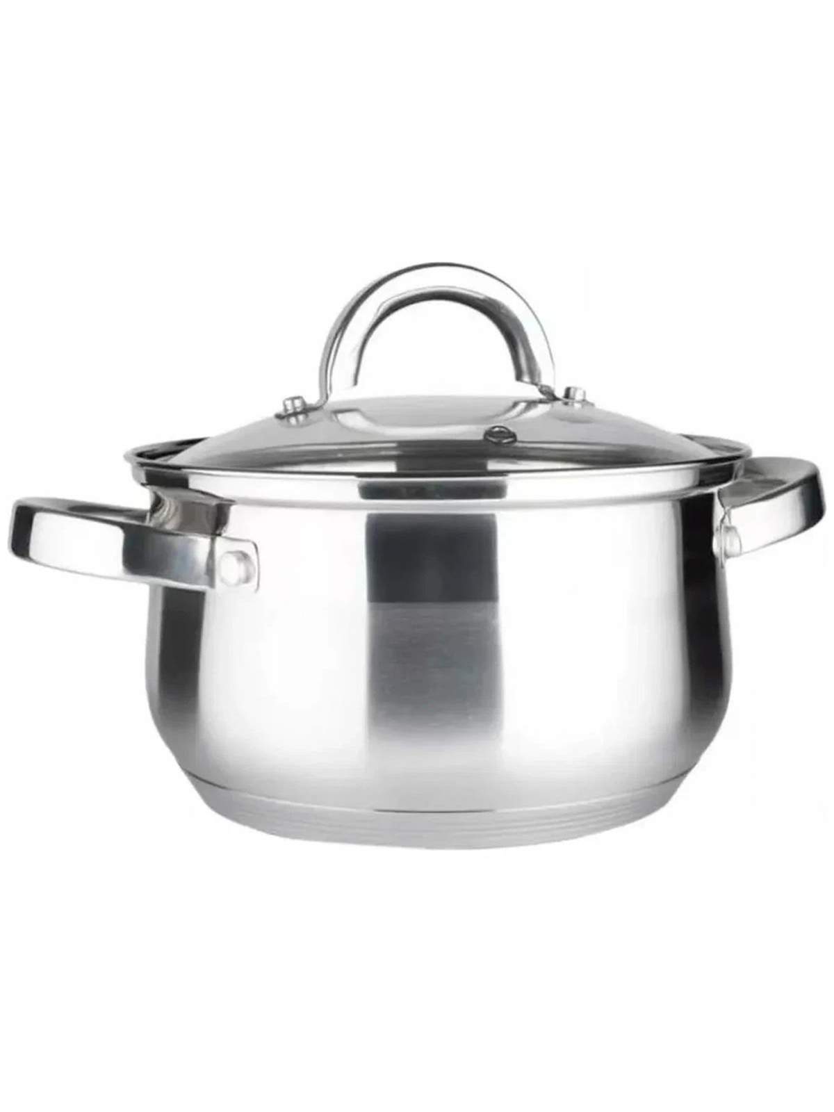 

Кастрюля из нержавеющей стали, 2,1 л, Bella Cucina, 2121-BC, Серебристый