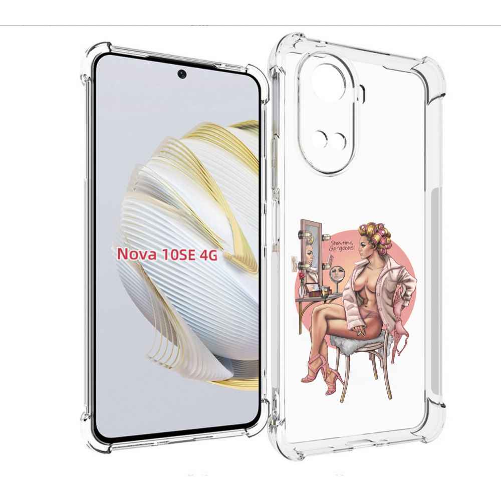 

Чехол MyPads красивая-девушка-с-зеркалом женский для Huawei Nova 10 SE, Прозрачный, Tocco