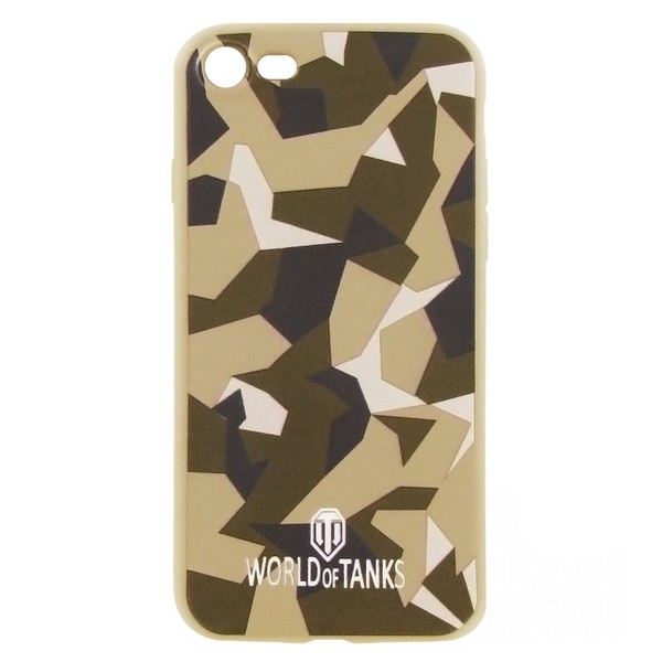 фото Чехол-накладка krutoff на iphone 7/8 polygonal military green