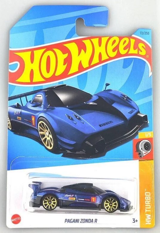 

Машинка базовой коллекции Hot Wheels PAGANI ZONDA R синяя 5785 HKK83, Синий, 5785/HKK83